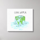 Global Warming is zo oncool Canvas Afdruk (Voorkant)