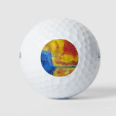 Global Warming klimaatverandering sinaasappel blau Golfballen (Voorkant)