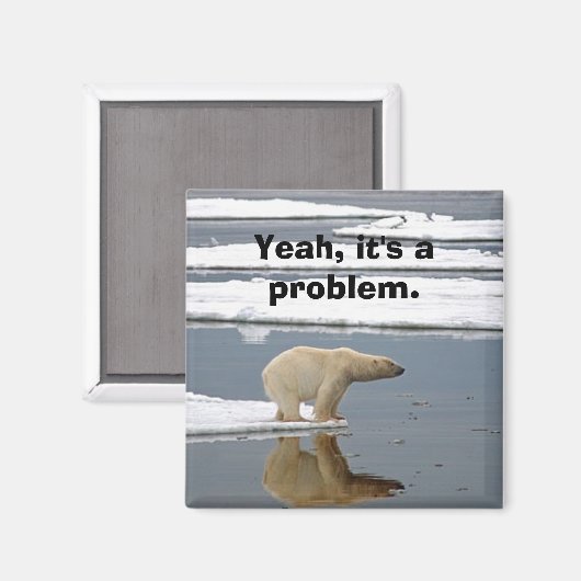 Global Warming Magneet (Voorkant / Achterkant)