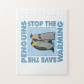 Global Warming, pinguïns Legpuzzel (Verticaal)