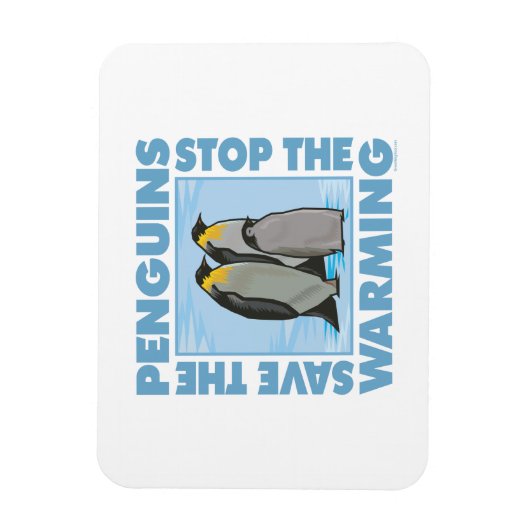 Global Warming, pinguïns Magneet (Verticaal)