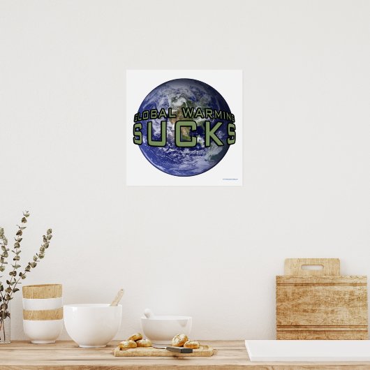 Global Warming Poster (Keuken)