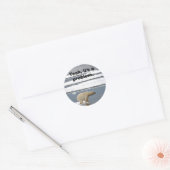 Global Warming Ronde Sticker (Envelop)