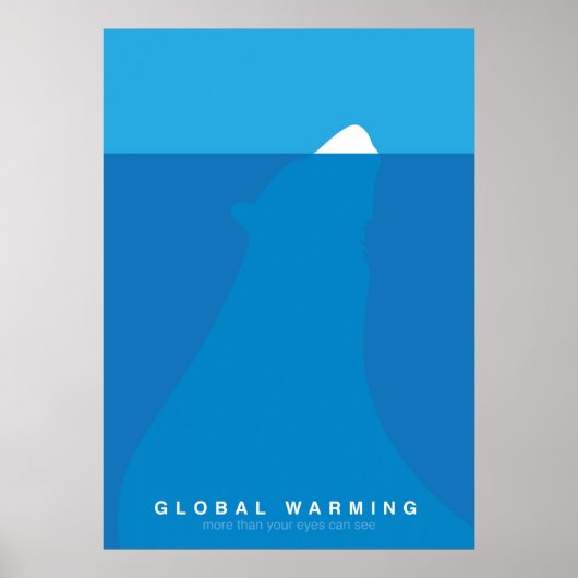 Global Warming Save the Polar Beer Poster (Voorkant)