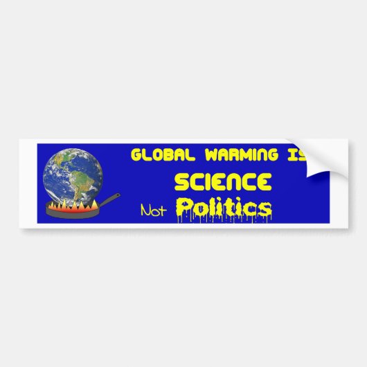 Global Warming Science Bumpersticker (Voorkant)