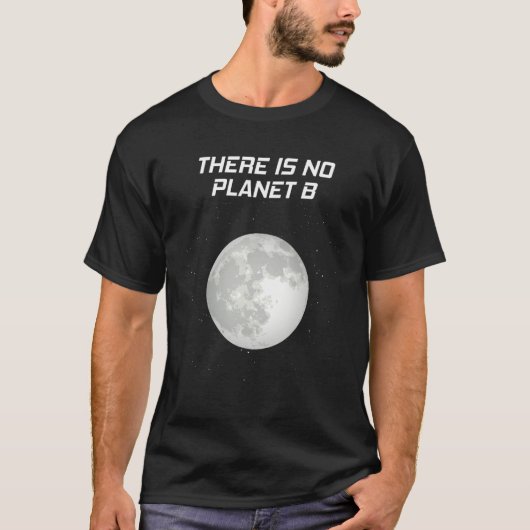 Global Warming Space Moon Motif Climate T-shirt (Voorkant)