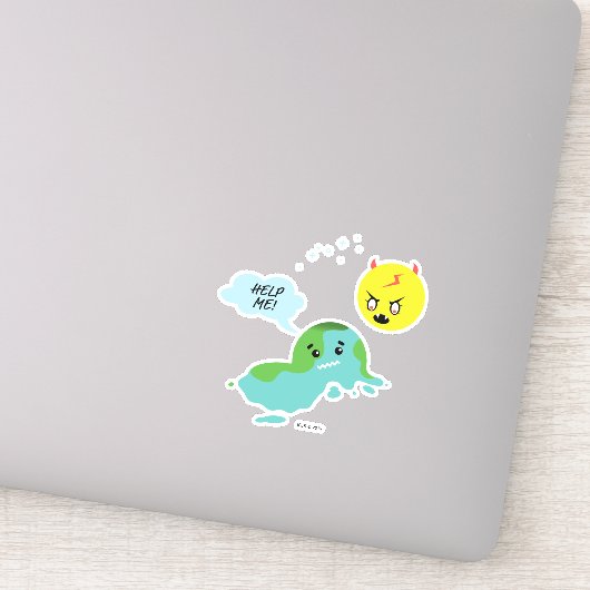 Global Warming Sticker (Detail)