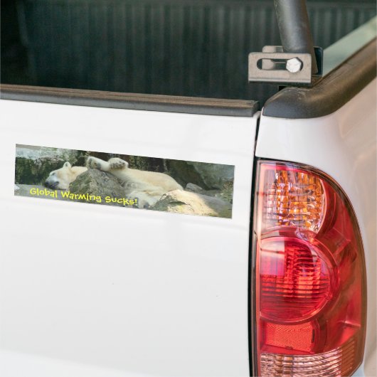 Global Warming Sucks! Polaire Beer Bumpersticker (Op Truck)