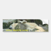 Global Warming Sucks! Polaire Beer Bumpersticker (Voorkant)
