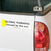 Global Warming Sun Bumpersticker (Op Truck)