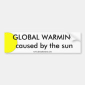 Global Warming Sun Bumpersticker (Voorkant)