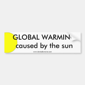 Global Warming Sun Bumpersticker