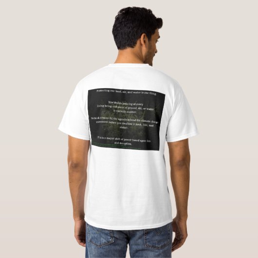 Global Warming Truth vs. Hoax T-shirt (Achterkant volledig)