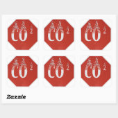 Global Warming Vierkante Sticker (Vel)