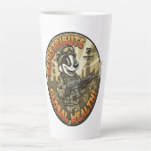 Global Wealth Badger Latte Mug Latte Mok (Voorkant)