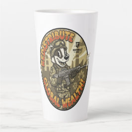 Global Wealth Badger Latte Mug Mok