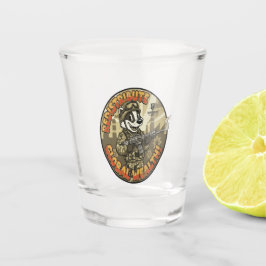 Global Wealth Badger Shot Glass Glas