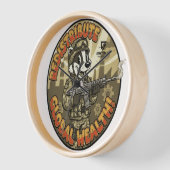 Global Wealth Badger Wall Clock (Hoek)