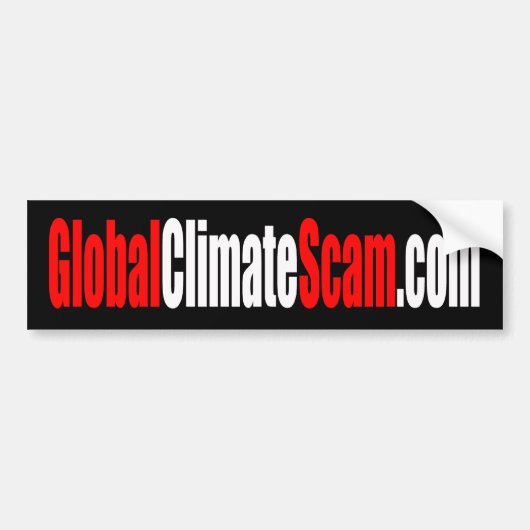 GlobalClimateScam-Bumpersticker Bumpersticker (Voorkant)
