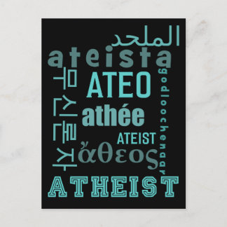 Globale atheïsten briefkaart