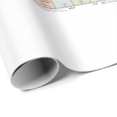 Globale Kaart van Tijdzones Cadeaupapier (Rol Hoek)