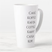 Globale koffie latte mok (Rechterhoek)