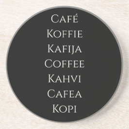 Globale Koffie Zandsteen Onderzetter