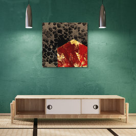 Globale opwarming - Brandend Huis - Abstract Foto Afdruk