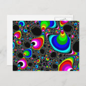 Globale regenboog - Fractal Briefkaart (Voorkant / Achterkant)