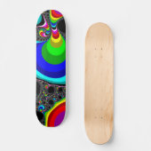 Globale regenboog - Fractal Persoonlijk Skateboard (Voorkant)