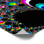 Globale regenboog - Fractal Poster (Hoek)