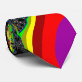 Globale regenboog - Fractal Stropdas (Opgerold)