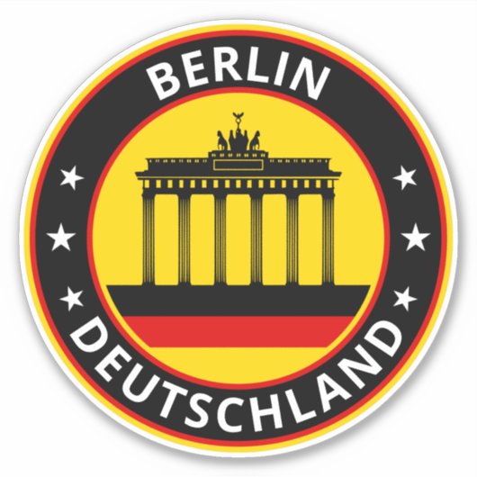 Globale Reiziger - Duitsland | Germany (Bewerken) Sticker (Voorkant)