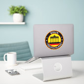 Globale Reiziger - Duitsland | Germany (Bewerken) Sticker (Laptop op bureau)