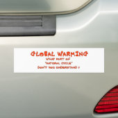 GLOBALE WAARSCHUWING BUMPERSTICKER (Op auto)