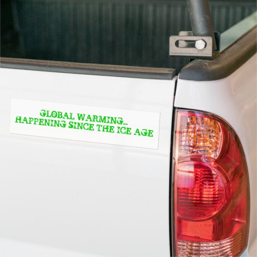 GLOBALE WAARSCHUWING... BUMPERSTICKER (Op Truck)