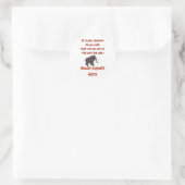 GLOBALE WAARSCHUWING RONDE STICKER (Tas)