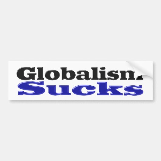 Globalisme Bumpersticker (Voorkant)