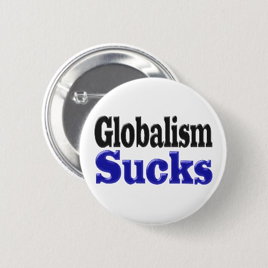 Globalisme Ronde Button 5,7 Cm (Voorkant /achterkant)