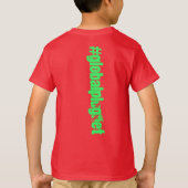 globalplug Kinder rood T-shirt ontwerp van Lil Ant (Achterkant)