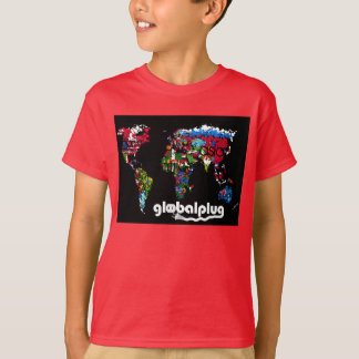 globalplug Kinder rood T-shirt ontwerp van Lil Ant