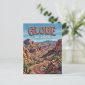 Globe Arizona Briefkaart (Staand voorkant)