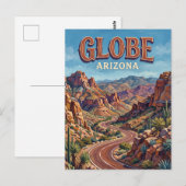 Globe Arizona Briefkaart (Voorkant / Achterkant)
