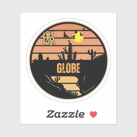 Globe, Arizona Sticker (Vel)