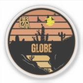 Globe, Arizona Sticker (Voorkant)