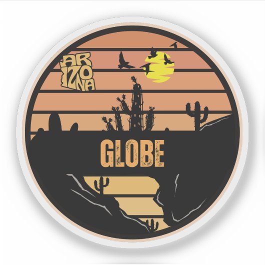 Globe, Arizona Sticker (Voorkant)