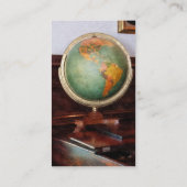 Globe op Piano - Platina Visitekaartje (Achterkant)