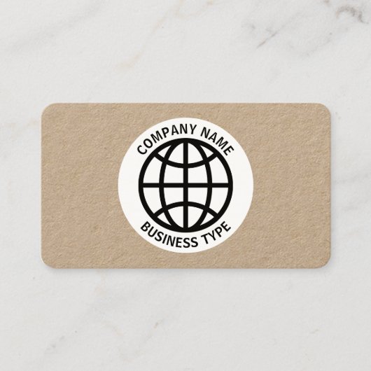 Globe Symbool - Kracht Visitekaartje (Voorkant)