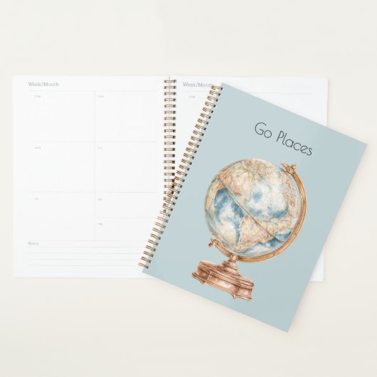 Globe Wereld Ga Naar Plaatsen Planner (Display)