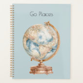 Globe Wereld Ga Naar Plaatsen Planner (Voorkant)